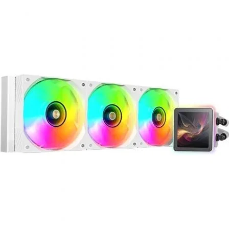 Mars Gaming ML-VISIONPRO360 Refrigeración Líquida AIO 360mm Blanco - Pantalla IPS 4" Extraíble, 3 Ventiladores ARGB Infinity Mirror, Compatible con Intel y AMD, TDP 600W Mars Gaming ML-VISIONPRO360 Refrigeración Líquida AIO 360mm Blanco - Pantalla IPS 4" Extraíble, 3 Ventiladores ARGB Infinity Mirror, Compatible con Intel y AMD, TDP 600W